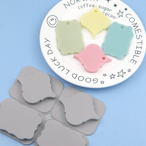 4 Cavity Doorplate silicone mold