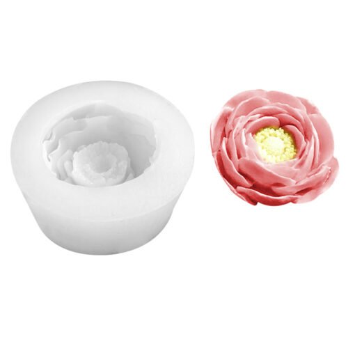Peony flower Silicone Mold