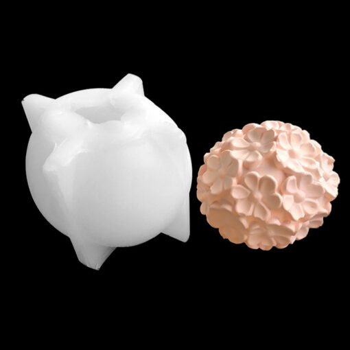 Vedini 3D Flower Mold Epoxy Resin Silicone Molds DIY Casting Fondant Decoration Flower Silicone Mold Flower Ball Resin DIY Cake jkb-2024 - Image 2