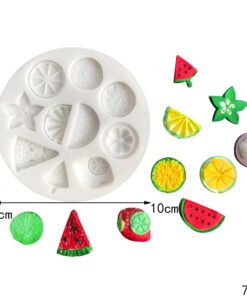 Alternative view of Vedini 10 Cavity Fruit watermelon Fondant Chocolate Silicone Mold jkb-2028