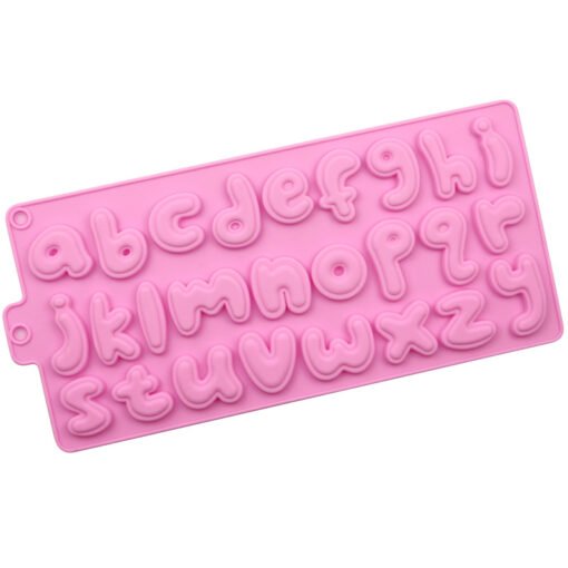 Vedini A to Z Alphabets and abcd  pinyin letters silicone chocolate mold DIY food supplement mold jkb-2017 - Image 3