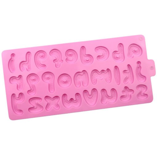 Vedini A to Z Alphabets and abcd  pinyin letters silicone chocolate mold DIY food supplement mold jkb-2017 - Image 4
