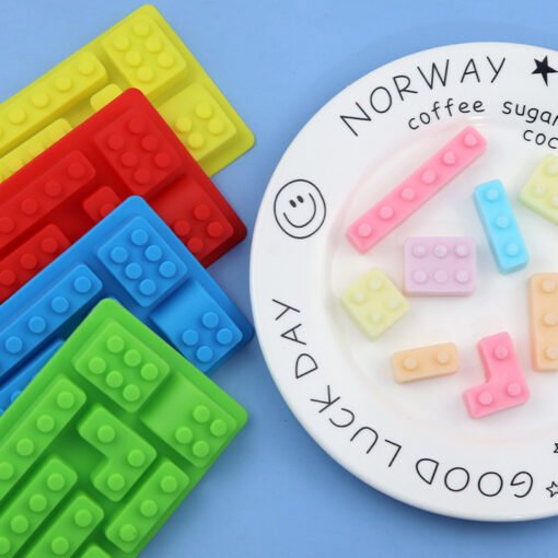 10 Cavity Building Blocks Robot 3D Silicone Mold