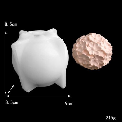 Vedini 3D Flower Mold Epoxy Resin Silicone Molds DIY Casting Fondant Decoration Flower Silicone Mold Flower Ball Resin DIY Cake jkb-2024 - Image 4