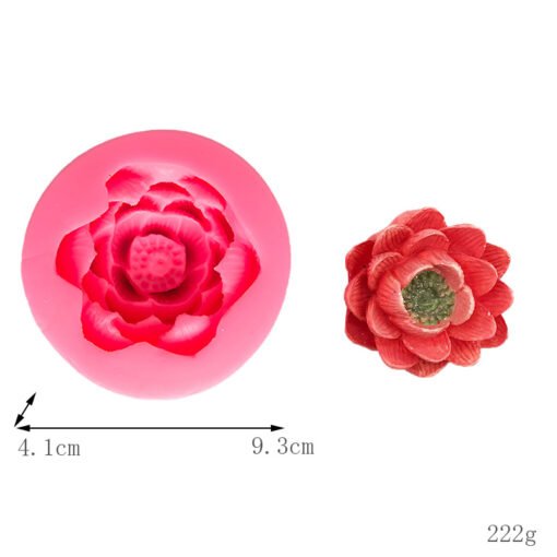 Vedini Lotus shape Candle silicone mold jkb-2023 - Image 5