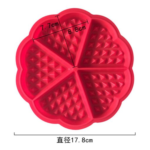 Vedini Heart shape Waffle Silicone Molds, Waffle Muffin Molds, Waffle Baking Mold Jkb-2001 - Image 4