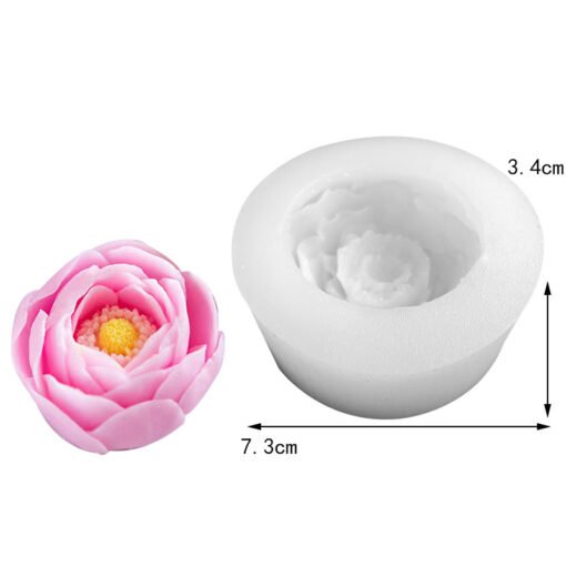 Vedini Peony flower Handmade soap candle silicone Mold 2025 - Image 4