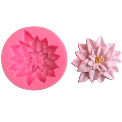 Vedini Flower Holly Leaf Silicone Mold Flower Chocolate Candy Cake Decoration Tool Glue Dropping Resin Mold Soap Mold  2031 - Image 2