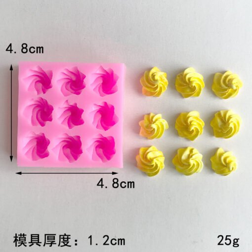 9 Cavity Mini cream cone Mold