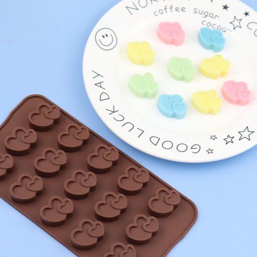 Vedini 15 Cavity large and small love silicone chocolate mold jkb-2040 - Image 4