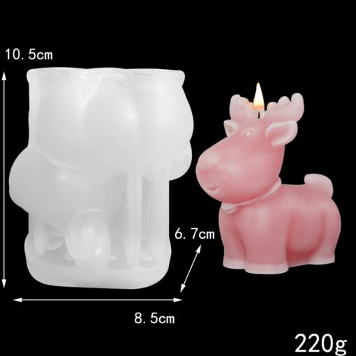 3D Snowman Reindeer Silicone Mold