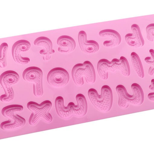 Vedini A to Z Alphabets and abcd  pinyin letters silicone chocolate mold DIY food supplement mold jkb-2017 - Image 2