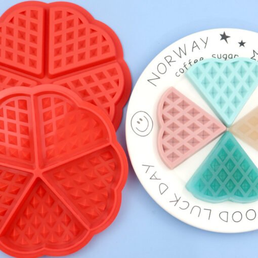 Vedini Heart shape Waffle Silicone Molds, Waffle Muffin Molds, Waffle Baking Mold Jkb-2001 - Image 3