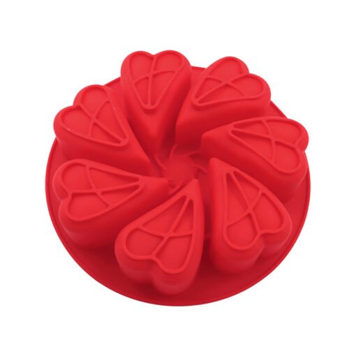 Vedini 7 Cavity love scone silicone cake mold Heart-shaped baking Candle Mold jkb-2045 - Image 4