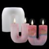 U-shaped candle chocolate mold