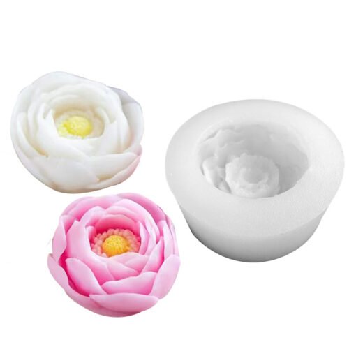 Vedini Peony flower Handmade soap candle silicone Mold 2025 - Image 5