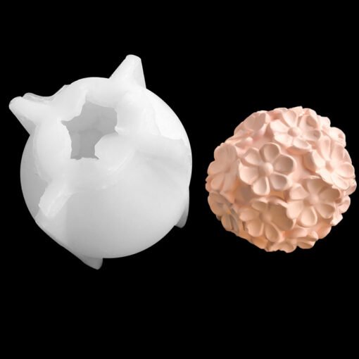 Vedini 3D Flower Mold Epoxy Resin Silicone Molds DIY Casting Fondant Decoration Flower Silicone Mold Flower Ball Resin DIY Cake jkb-2024 - Image 5