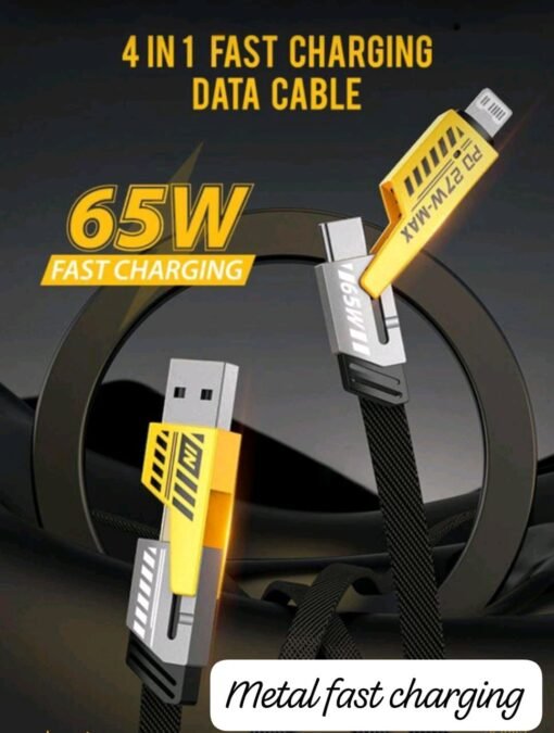 4 in1 65w Fast Charging Data Cable (27w - max PD)