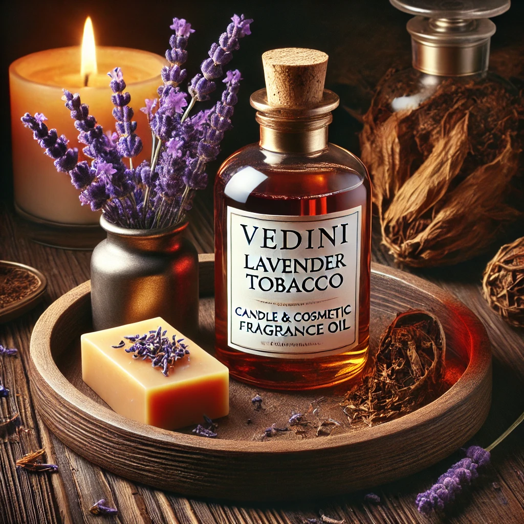Vedini Lavender Tobacco Candle & Cosmetic Fragrance Oil