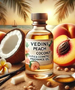 Vedini Peach Coconut Candle & Cosmetic Fragrance Oil ( Cold Process Stable )