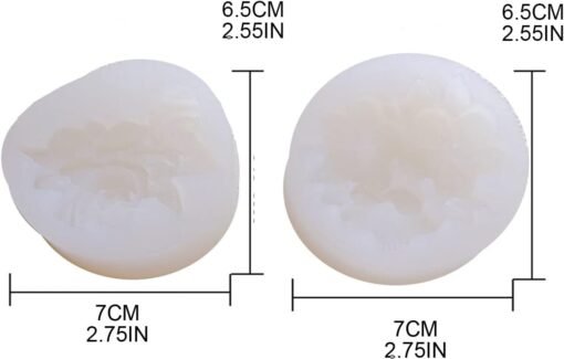 Vedini Fondant Moulds PULMERIA Plumeria Chocolate Moulds Candy Moulds Shaped Silicone Material for Kitchen Cake Fondant Chocolate Baking Flower-Shaped Silicone Mold CFM261 - Image 2