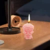Rose Bear Candle Mold