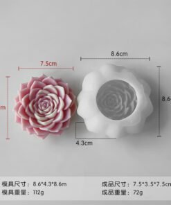 Alternative view of Vedini Pink  Lotus Flower Mold WCM561