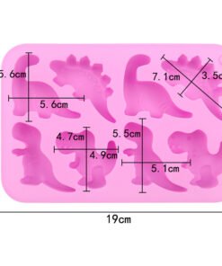 Alternative view of Vedini 8 cavity dinosaur Silicon Mold