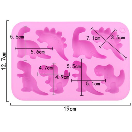 Vedini 8 cavity dinosaur Silicon Mold - Image 2
