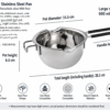 double boiler with slicon
