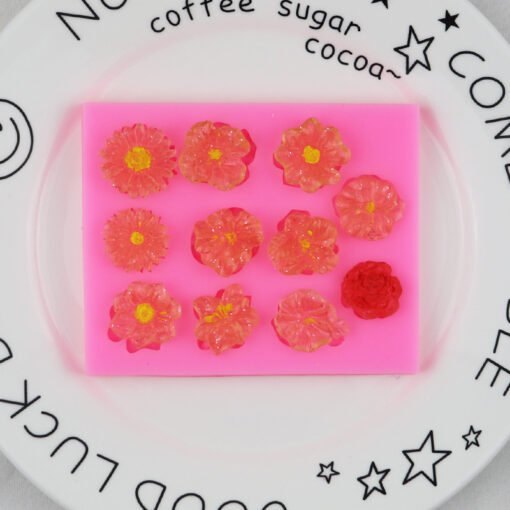 Vedini 11 Cavity flower fondant silicone molds cake decoration clay mold JKB 1052 - Image 3