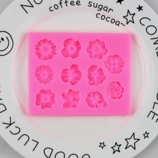 Vedini 11 Cavity flower fondant silicone molds cake decoration clay mold JKB 1052 - Image 4