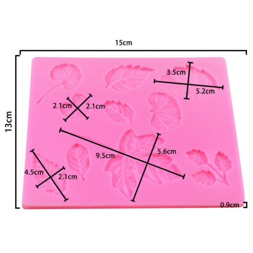 Vedini 10 Cavity leaf fondant silicone molds mobile phone glue wax particle mold JKB 1054 - Image 2