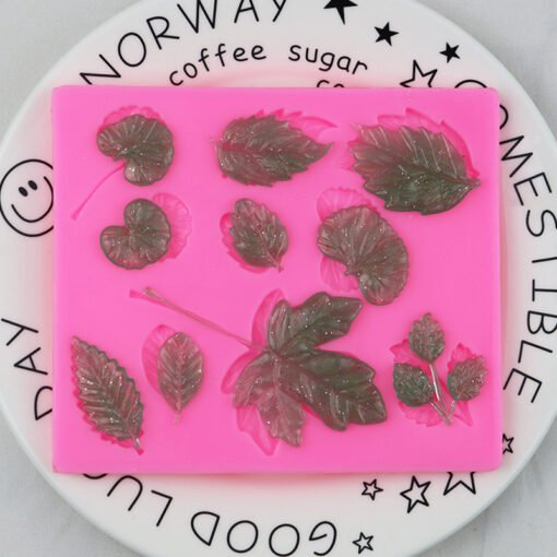 10 Cavity leaf fondant silicone molds