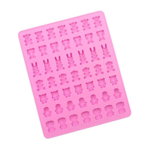 Vedini 49 Cavity cartoon animal silicone soft candy mold chocolate mold animal series drip glue decoration JKB 1045 - Image 3