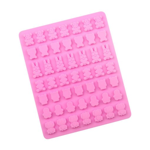 Vedini 49 Cavity cartoon animal silicone soft candy mold chocolate mold animal series drip glue decoration JKB 1045 - Image 4