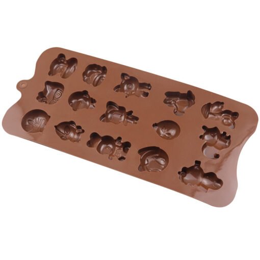 Vedini 15 Cavity animal chocolate mold silicone jelly pudding handmade soap mold ice tray cartoon JKB 1039 - Image 4