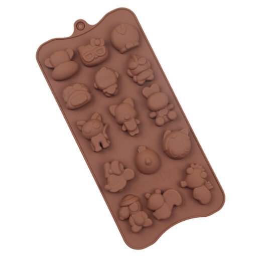 Vedini 15 Cavity animal chocolate mold silicone jelly pudding handmade soap mold ice tray cartoon JKB 1039 - Image 3