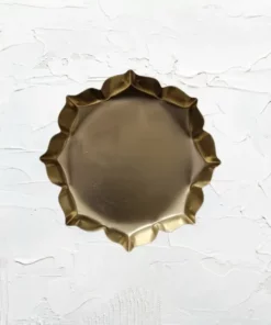 Metal Urli Lotus Hammered Decorative Bowls