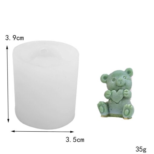 Vedini Cute bear Teddy candle cake decoration cute cartoon bear birthday candle Mold JKB 5075