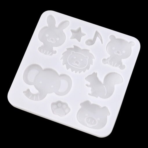 Vedini 9 cavity Resin cartoon animal crystal glue mold DIY jewelry high mirror resin crafts silicone mold JKB 1047 - Image 5