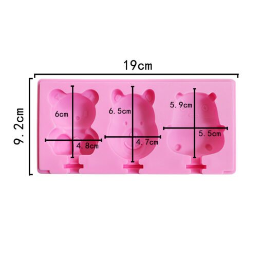 Vedini 3 Cavity Ice Cream Silicone Mold handmade mold JKB 1030 - Image 5