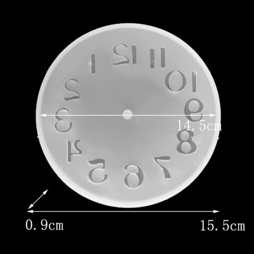 Vedini Clock Mold large and small crystal glue clock silicone mold JKB 5070 - Image 2