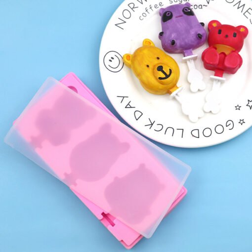 3 Cavity Ice Cream Silicone Mold