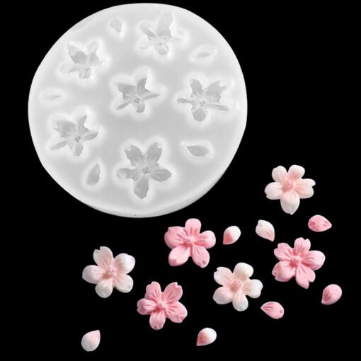 Vedini 11 Cavity Cherry Blossom Petals Water Drop Flower Shape Cake Mold DIY Fondant Baking Decoration Tool Chocolate Silicone Mold JKB 1064 - Image 4