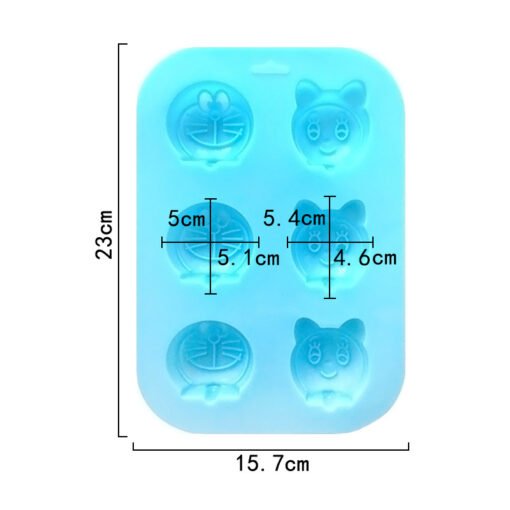 Vedini 6 Cavity cat head silicone cake mold cold soap mold aromatherapy mold baking home DIY tools JKB 1059 - Image 2