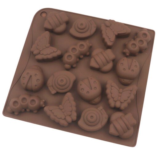 Vedini 16 Cavity insect silicone chocolate mold handmade ice cube mold cookie mold JKB 1040 - Image 3