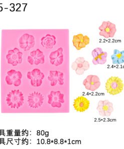 Vedini 11 Cavity flower fondant silicone molds cake decoration clay mold JKB 1052