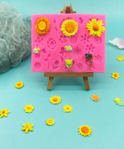 Vedini 22 Cavity flowers silicone chocolate mold fondant cake decoration mold drip glue mold JKB 1049