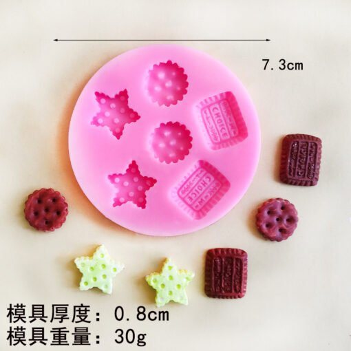 Vedini 6 cavity Mini ice cream biscuits chocolate cake silicone mold JKB 5068